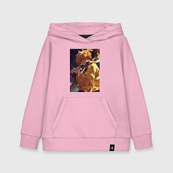 Толстовка детская хлопковая Клинок, рассекающий демонов Дзэнъицу Агацума охотн, цвет: светло-розовый