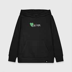 Толстовка детская хлопковая Depeche Mode - Exciter logos, цвет: черный