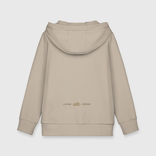 Детская толстовка-худи Never Let Go Jungkook / Миндальный – фото 2