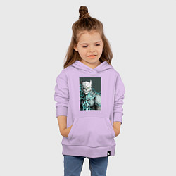 Толстовка детская хлопковая Кайдзю номер восемь, цвет: лаванда — фото 2
