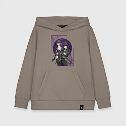 Толстовка детская хлопковая Wuthering Waves - Rover, цвет: утренний латте