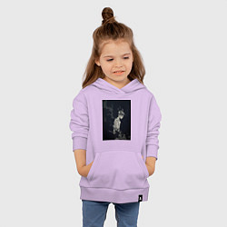 Толстовка детская хлопковая Чёрный клевер Аста антимаг, цвет: лаванда — фото 2