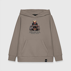 Толстовка детская хлопковая Medieval: Total War logo, цвет: утренний латте