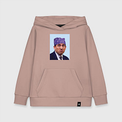 Толстовка детская хлопковая Michael Scott - Prison mike the office meme, цвет: пыльно-розовый
