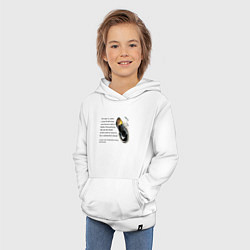 Толстовка детская хлопковая Вознаграждение за потерянную туфлю Трампа, цвет: белый — фото 2
