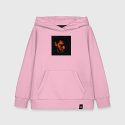 Толстовка детская хлопковая The Weeknd Trilogy, цвет: светло-розовый