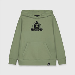Толстовка детская хлопковая Горилла - тренируйся как зверь, цвет: авокадо