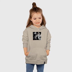 Толстовка детская хлопковая House of the balloons, цвет: миндальный — фото 2