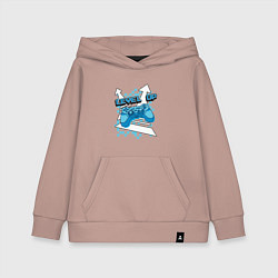 Толстовка детская хлопковая Повышая уровень, цвет: пыльно-розовый