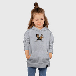 Толстовка детская хлопковая Кавай Леонард, цвет: меланж — фото 2