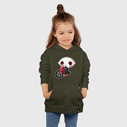 Толстовка детская хлопковая Пила - Стьюи на велике Гриффины, цвет: хаки — фото 2