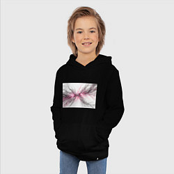 Толстовка детская хлопковая Электрическое сплетение, цвет: черный — фото 2