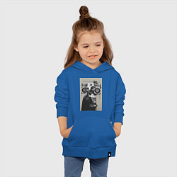Толстовка детская хлопковая Бэнкси Дарт Вейдер музыка, цвет: синий — фото 2