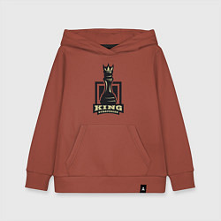 Толстовка детская хлопковая Стратегии короля, цвет: кирпичный