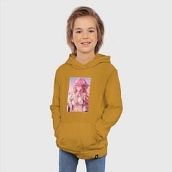 Толстовка детская хлопковая Яэ Мико, цвет: горчичный — фото 2