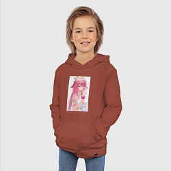 Толстовка детская хлопковая Genshin Impact Яэ Мико, цвет: кирпичный — фото 2