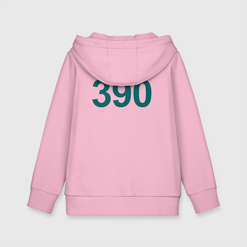 Детская толстовка-худи 390 - Игра в кальмара / Светло-розовый – фото 2