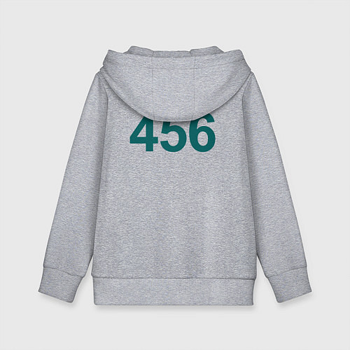 Детская толстовка-худи 456 - Игра в кальмара / Меланж – фото 2
