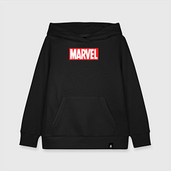 Толстовка детская хлопковая Marvel logo, цвет: черный