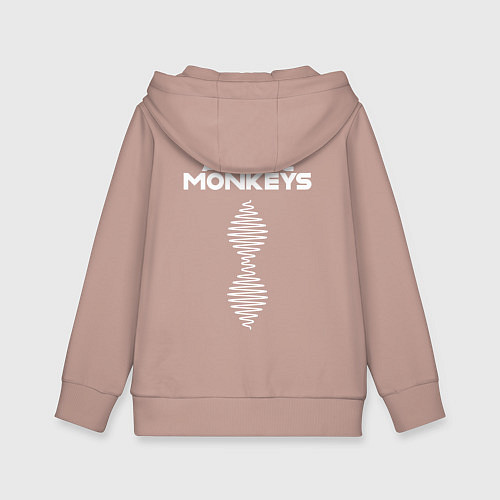 Детская толстовка-худи Arctic Monkeys логотип / Пыльно-розовый – фото 2