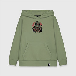 Толстовка детская хлопковая Духи племен, цвет: авокадо