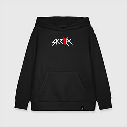 Толстовка детская хлопковая Skrillex - logo, цвет: черный