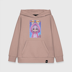 Толстовка детская хлопковая Nanachi in the pajama, цвет: пыльно-розовый