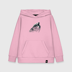 Толстовка детская хлопковая Бурый в гневе, цвет: светло-розовый