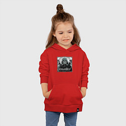 Толстовка детская хлопковая Stalker 2 heart of Chornobyl radiation 2, цвет: красный — фото 2