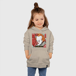 Толстовка детская хлопковая Пиксельный Пеннивайз, цвет: миндальный — фото 2