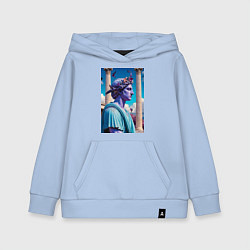 Толстовка детская хлопковая Античный герой и архитектура, цвет: мягкое небо