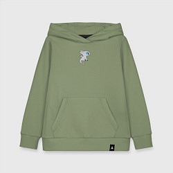 Толстовка детская хлопковая Дневная фурия парный дракон, цвет: авокадо