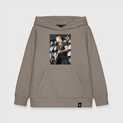 Толстовка детская хлопковая James Alan Hatfield - Metallica, цвет: утренний латте