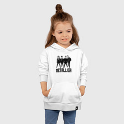 Толстовка детская хлопковая Metallica - cool guys, цвет: белый — фото 2