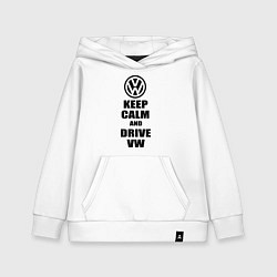 Детская толстовка-худи Keep Calm & Drive VW