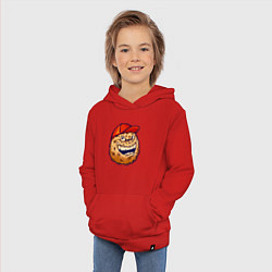 Толстовка детская хлопковая Печенье в кепке, цвет: красный — фото 2