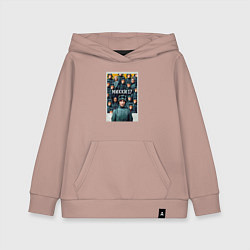 Толстовка детская хлопковая Микки 17, цвет: пыльно-розовый