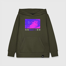 Толстовка детская хлопковая Клон - Микки 17, цвет: хаки
