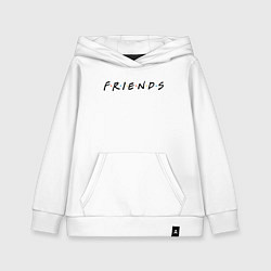 Толстовка детская хлопковая Friends logo, цвет: белый