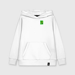 Толстовка детская хлопковая Зелёный фонарь, цвет: белый