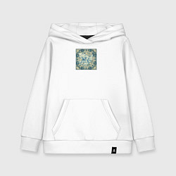 Толстовка детская хлопковая Голубь мира, цвет: белый