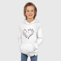 Толстовка детская хлопковая Святая святых - sancta sanctorum, цвет: белый — фото 2