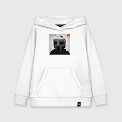 Толстовка детская хлопковая Mf Doom, цвет: белый