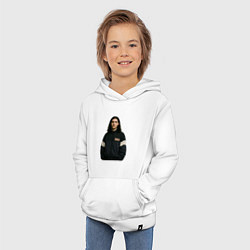 Толстовка детская хлопковая Bones спортивный стиль, цвет: белый — фото 2
