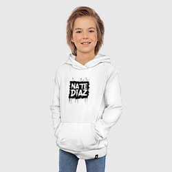 Толстовка детская хлопковая Найт Диаз граффити, цвет: белый — фото 2