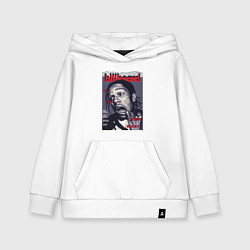 Толстовка детская хлопковая Asap Rocky billboard, цвет: белый