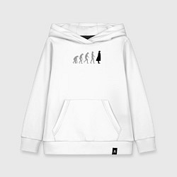 Толстовка детская хлопковая Эволюция Шерлока, цвет: белый