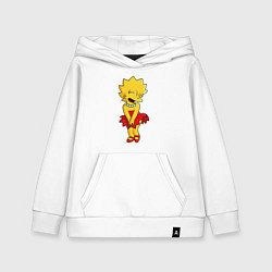 Толстовка детская хлопковая Simpsons - Lisa Monroe, цвет: белый