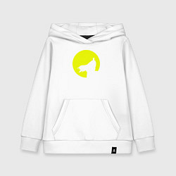 Толстовка детская хлопковая Batman circle, цвет: белый
