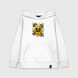 Толстовка детская хлопковая Wu-tang clan пчелки, цвет: белый